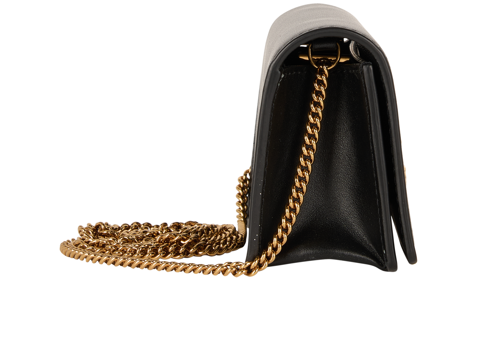 Mini Virtus Crossbody, &pound;275, Handbags, Black, Leather, Side view